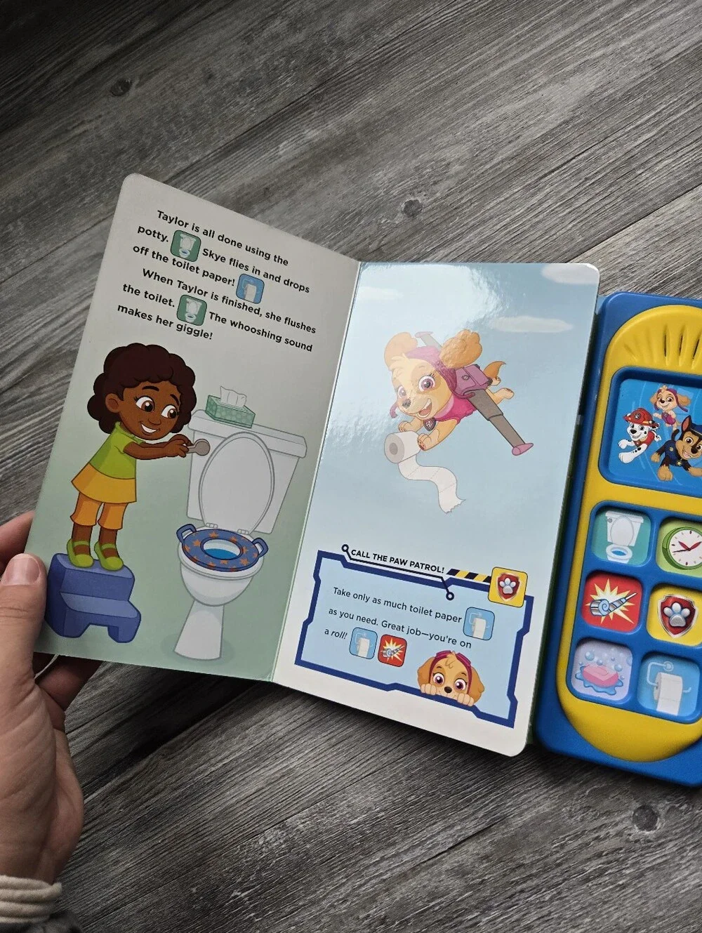 PAW Patrol Sound Book for Kids - Yellow and Blue